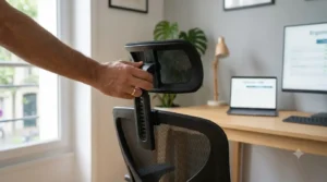 Têtière ajustable pour le soutien des cervicales sur un siège ergonomique économique