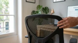 Dossier en maille filet respirante pour un siège de bureau ergonomique à moins de 300 euros