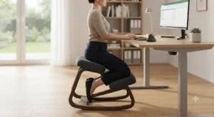 Sedia ergonomica a ginocchiera utile per alleviare la pressione lombare in caso di ernia del disco