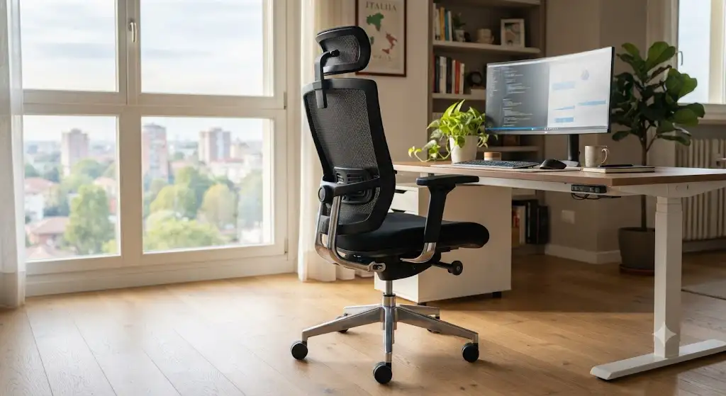 Panoramica della migliore sedia ergonomica a meno di 300 euro in un ufficio moderno.