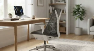  Illustrazione di una sedia Hermanmiller ideale per lo smart working e postazione di lavoro a casa