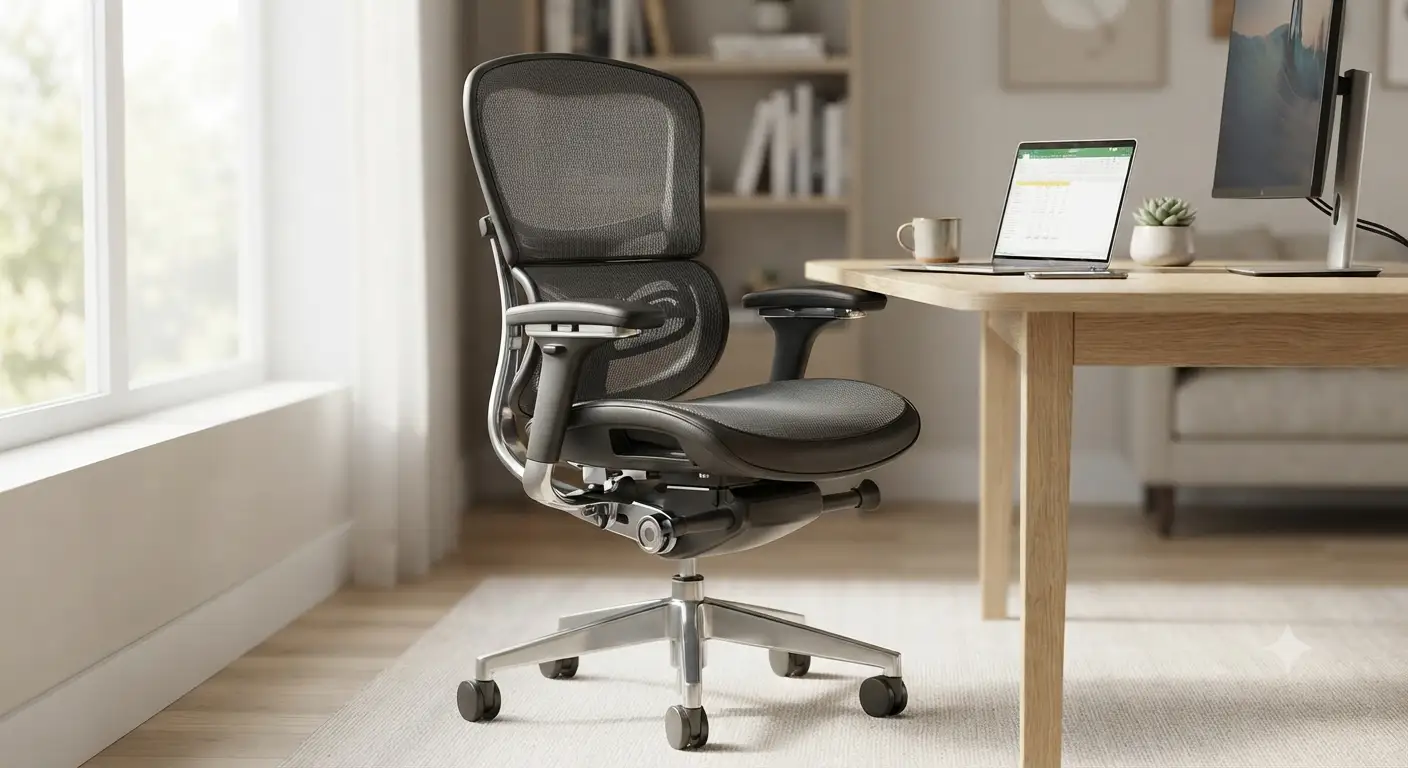 Sedia home office fascia premium ergonomica con supporto lombare regolabile per il massimo comfort lavorativo