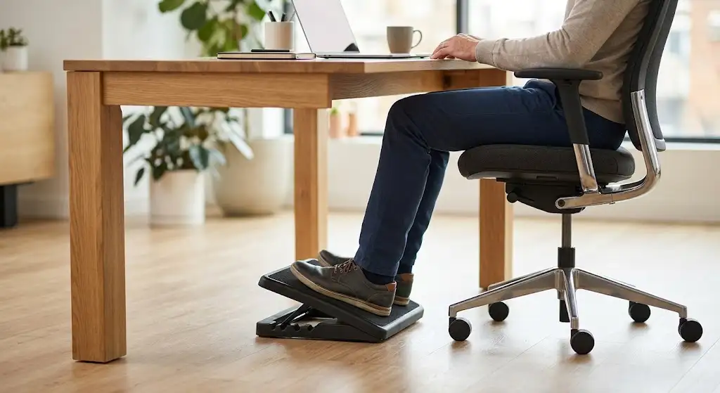 Avis sur le repose pieds sous bureau avis pour corriger la posture assise et soulager le mal de dos au travail